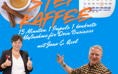 STEP Kaffee: Dein 15 Minuten Mini-Impuls mit Jana & Axel